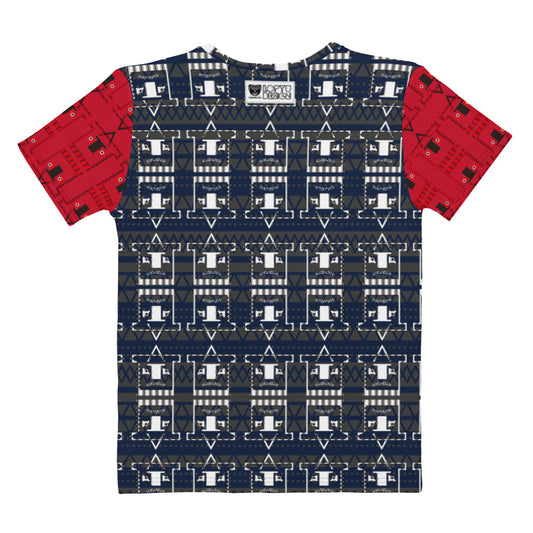 レディースTシャツ・トートカルチャ模様グレー【LG010- TCNL018】