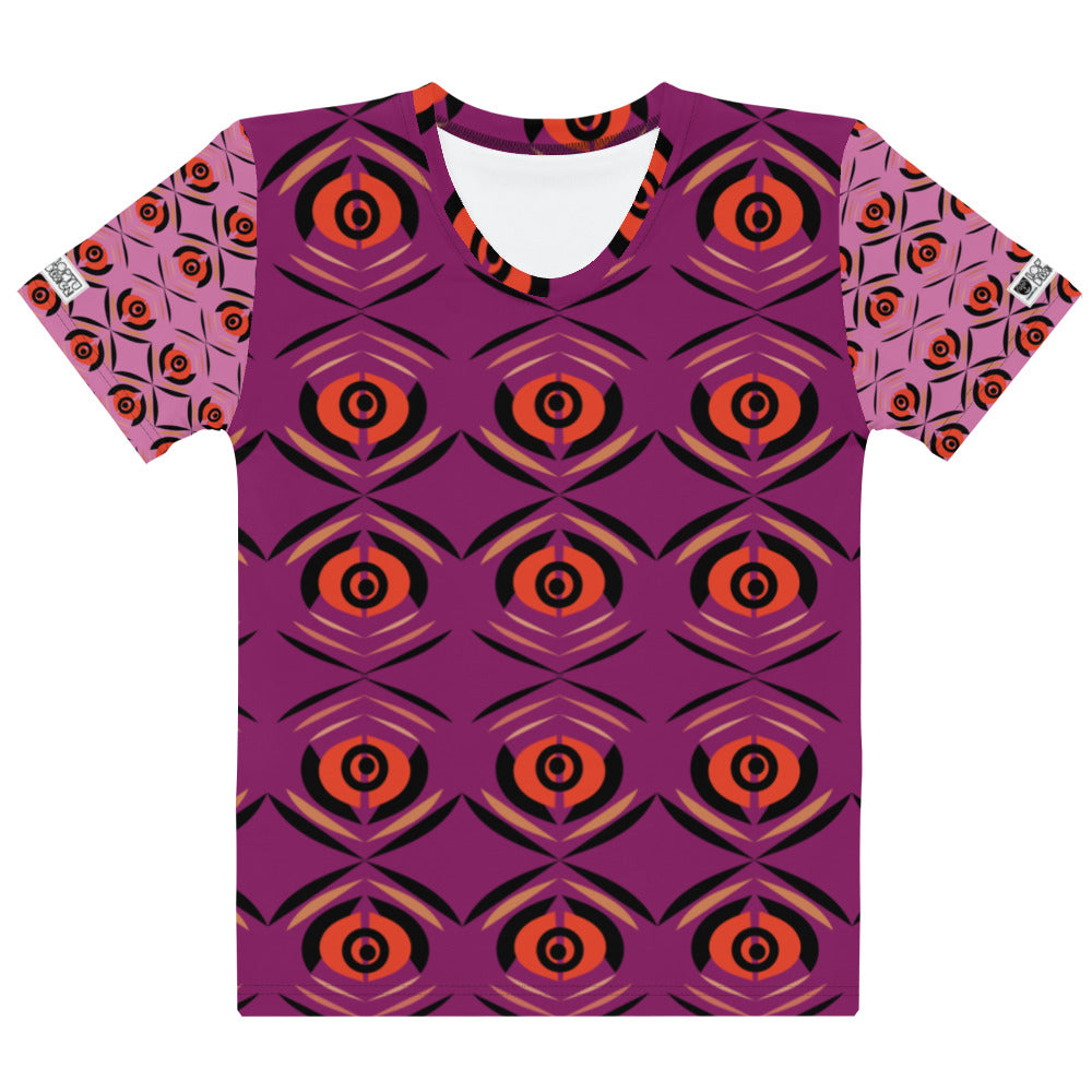 レディースTシャツ･プルノウピーコック紫【CA071- TCNL019】