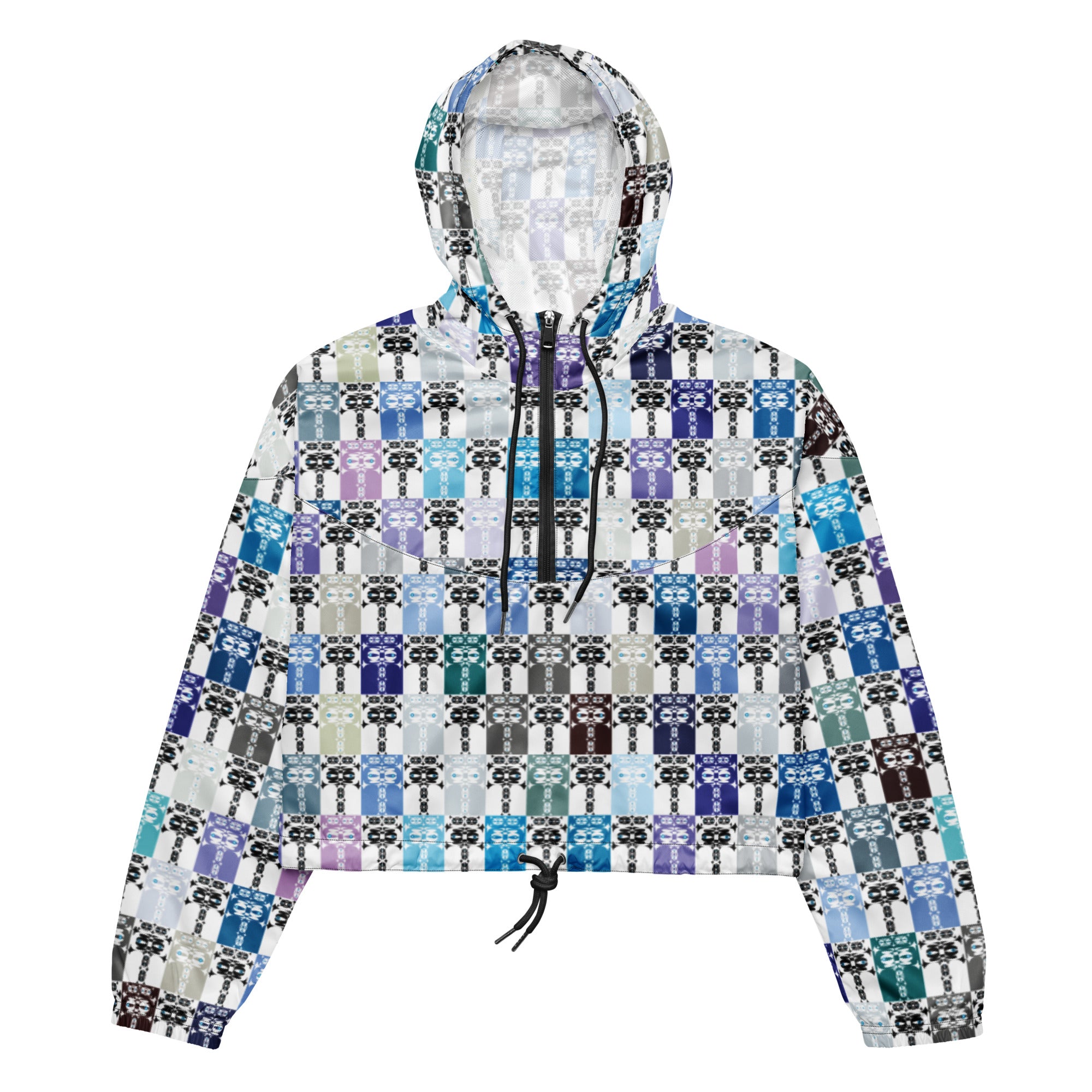 レディース クロップウインドブレーカー・イジドール格子柄クール【CA001- LCWB001】