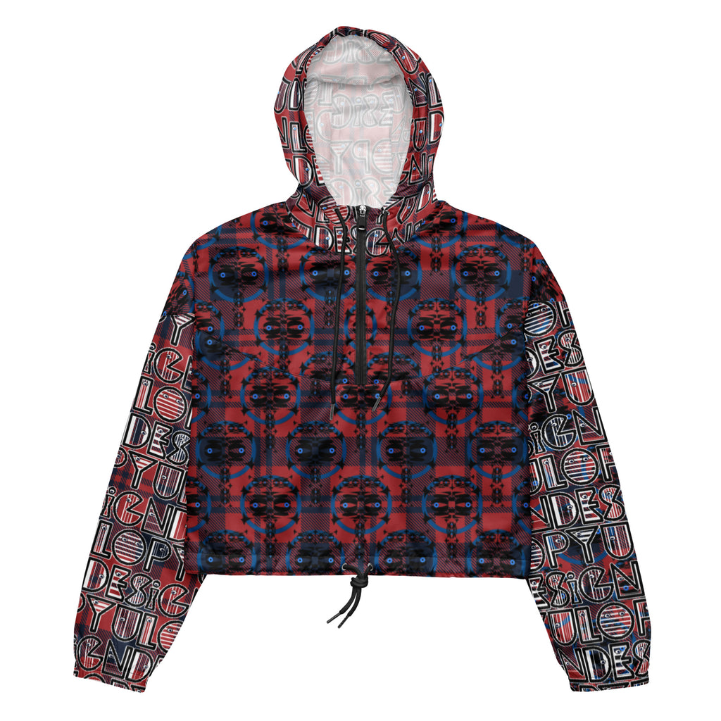 レディース クロップウインドブレーカー・イジドール&ロゴタータンチェック【CA001- LCWB004】