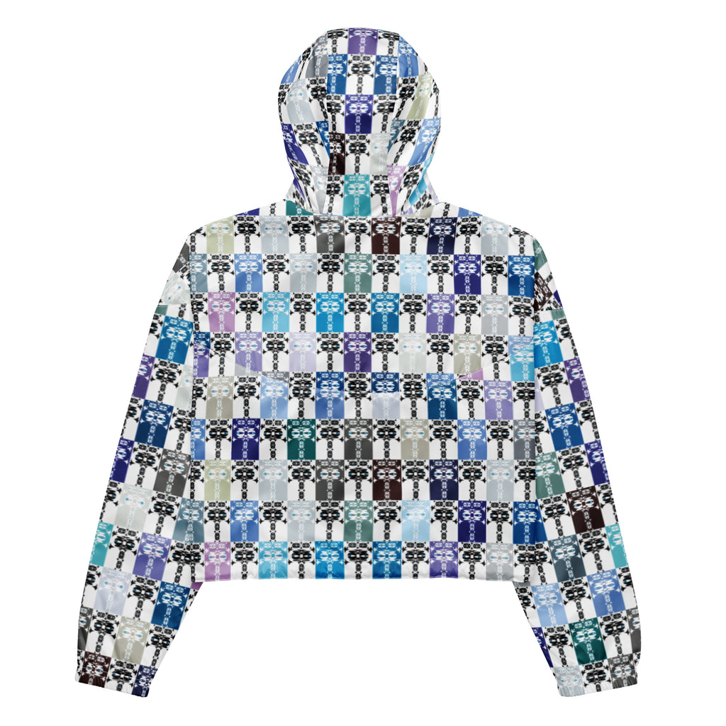 レディース クロップウインドブレーカー・イジドール格子柄クール【CA001- LCWB001】