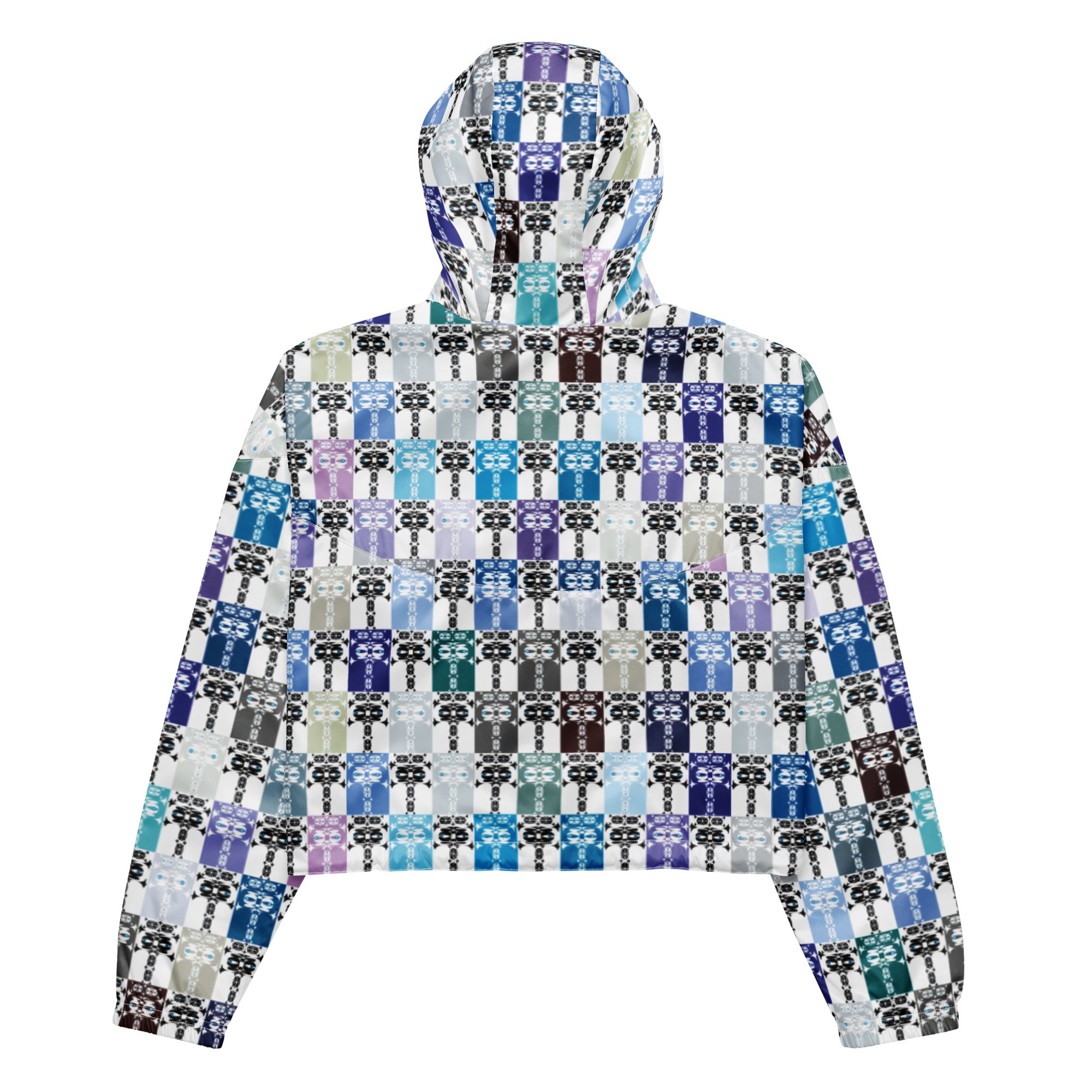 レディース クロップウインドブレーカー・イジドール格子柄クール【CA001- LCWB001】