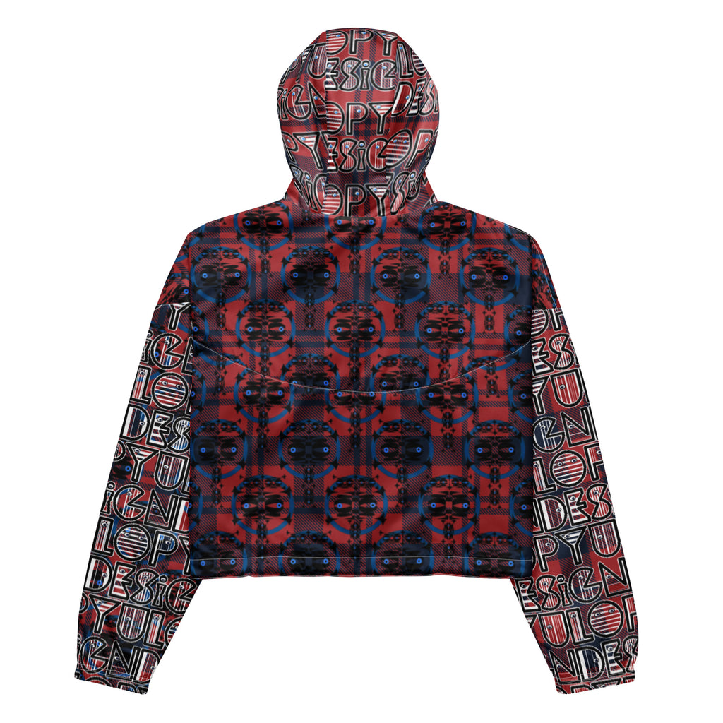 レディース クロップウインドブレーカー・イジドール&ロゴタータンチェック【CA001- LCWB004】