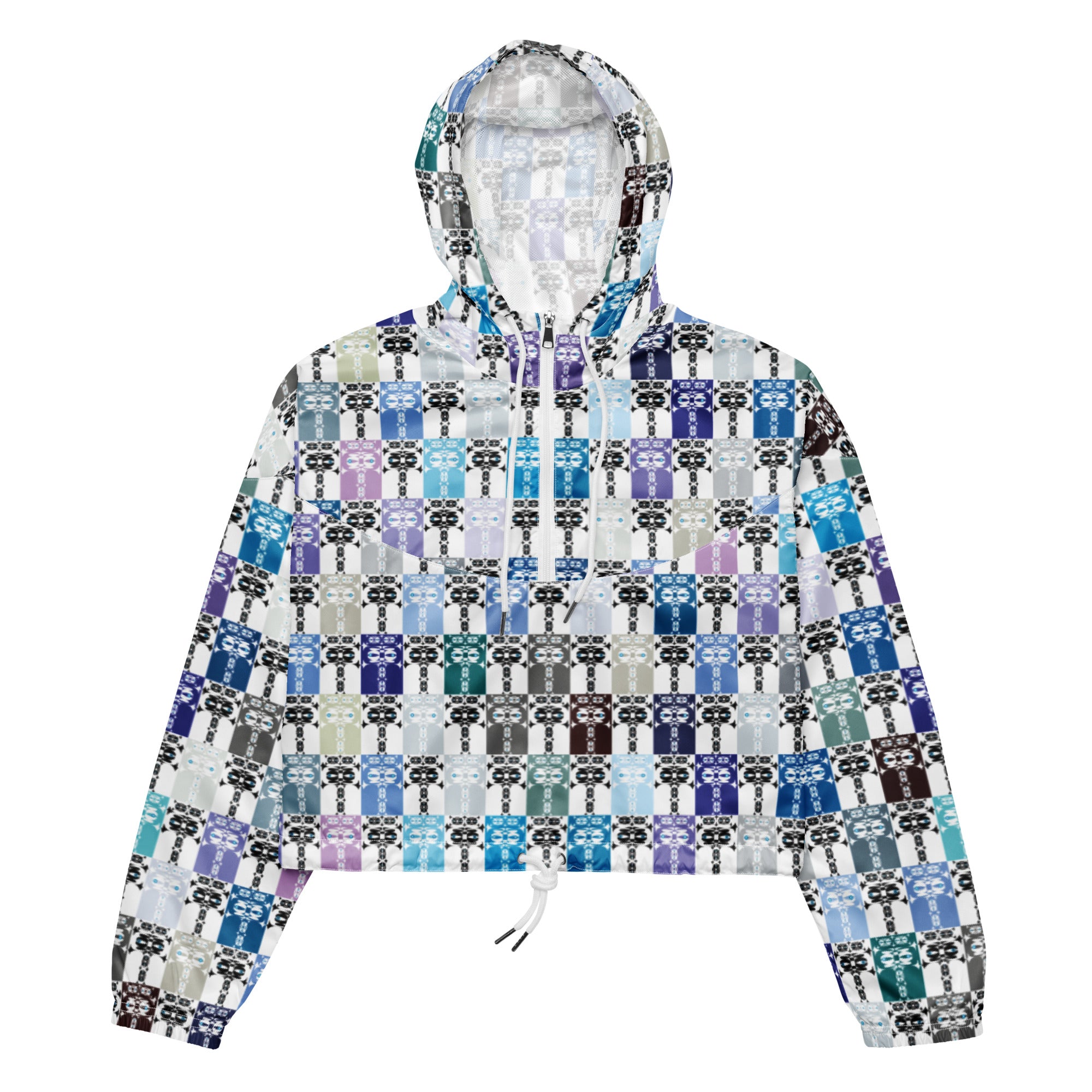 レディース クロップウインドブレーカー・イジドール格子柄クール【CA001- LCWB001】