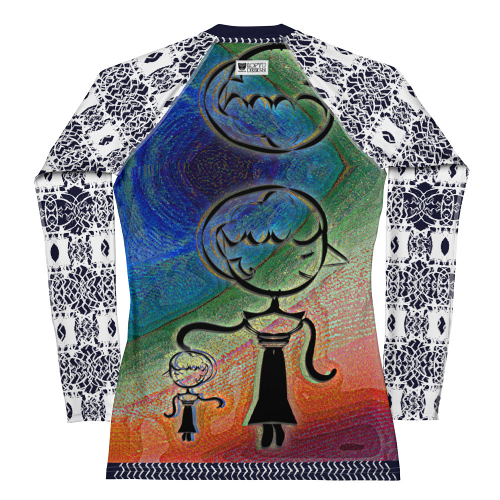 レディースラッシュガード・糸杉マダムペシェーラモダン【CA015- RGL009】