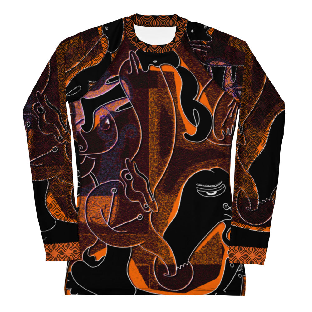 レディースラッシュガード・アフタヌーンオピウムRIMIXシリーズAO011【AO011-RGL041】