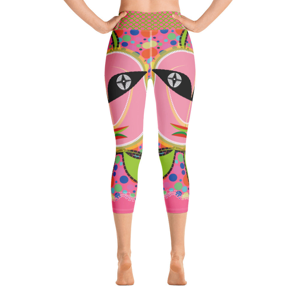 全面プリントヨガカプリレギンス・ドッツトートボーイ【CA017- YCLGL005】