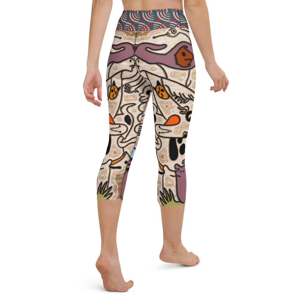 ヨガカプリレギンス・アフタヌーンオピウムRIMIXシリーズAO386【AO003- YCLGL022】