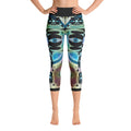 全面プリントヨガカプリレギンス・マーブルイジドール【CA001- YCLGL004】
