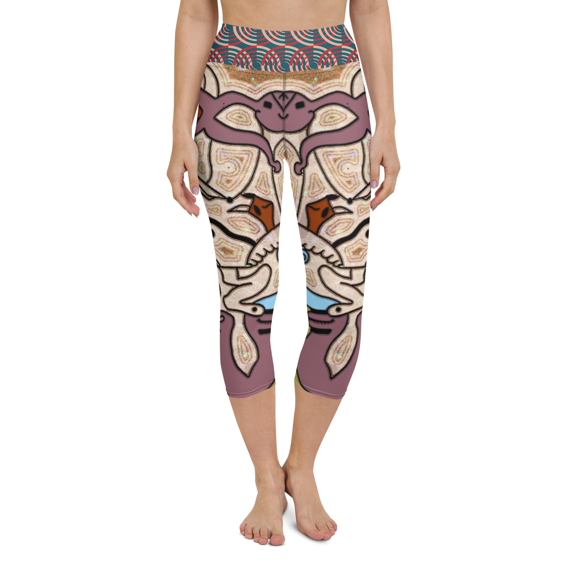 ヨガカプリレギンス・アフタヌーンオピウムRIMIXシリーズAO386【AO003- YCLGL022】