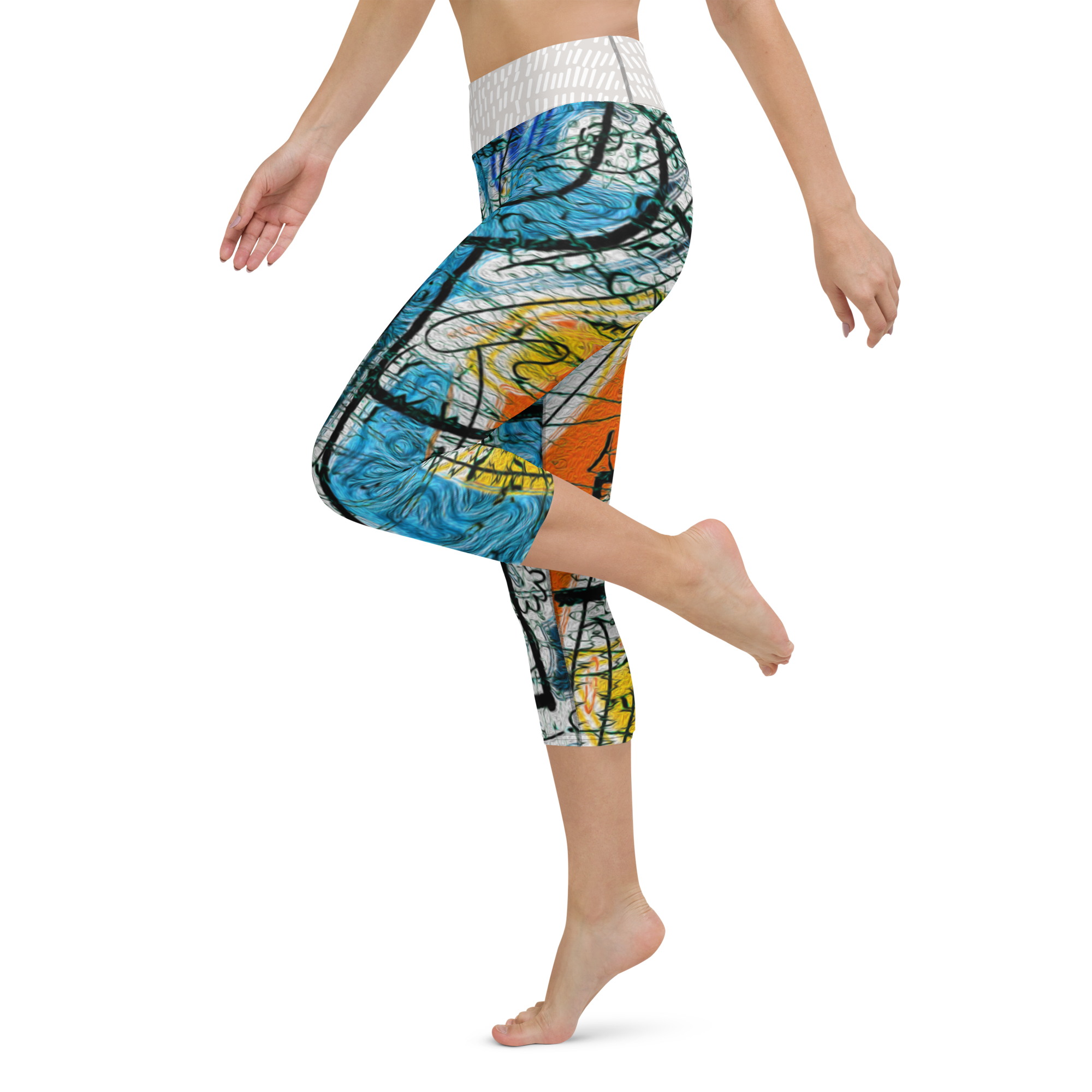 ヨガカプリレギンス・アフタヌーンオピウムRIMIXシリーズAO35【AO035- YCLGL023】