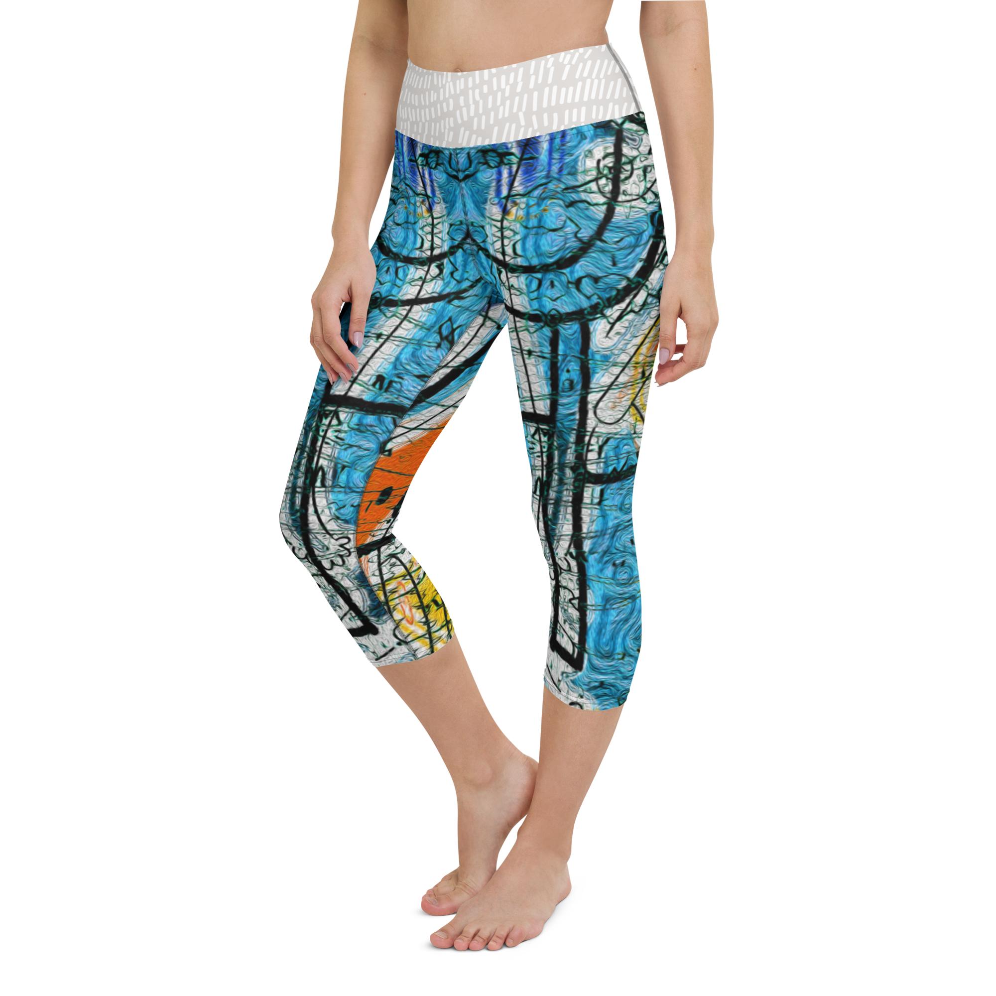 ヨガカプリレギンス・アフタヌーンオピウムRIMIXシリーズAO35【AO035- YCLGL023】