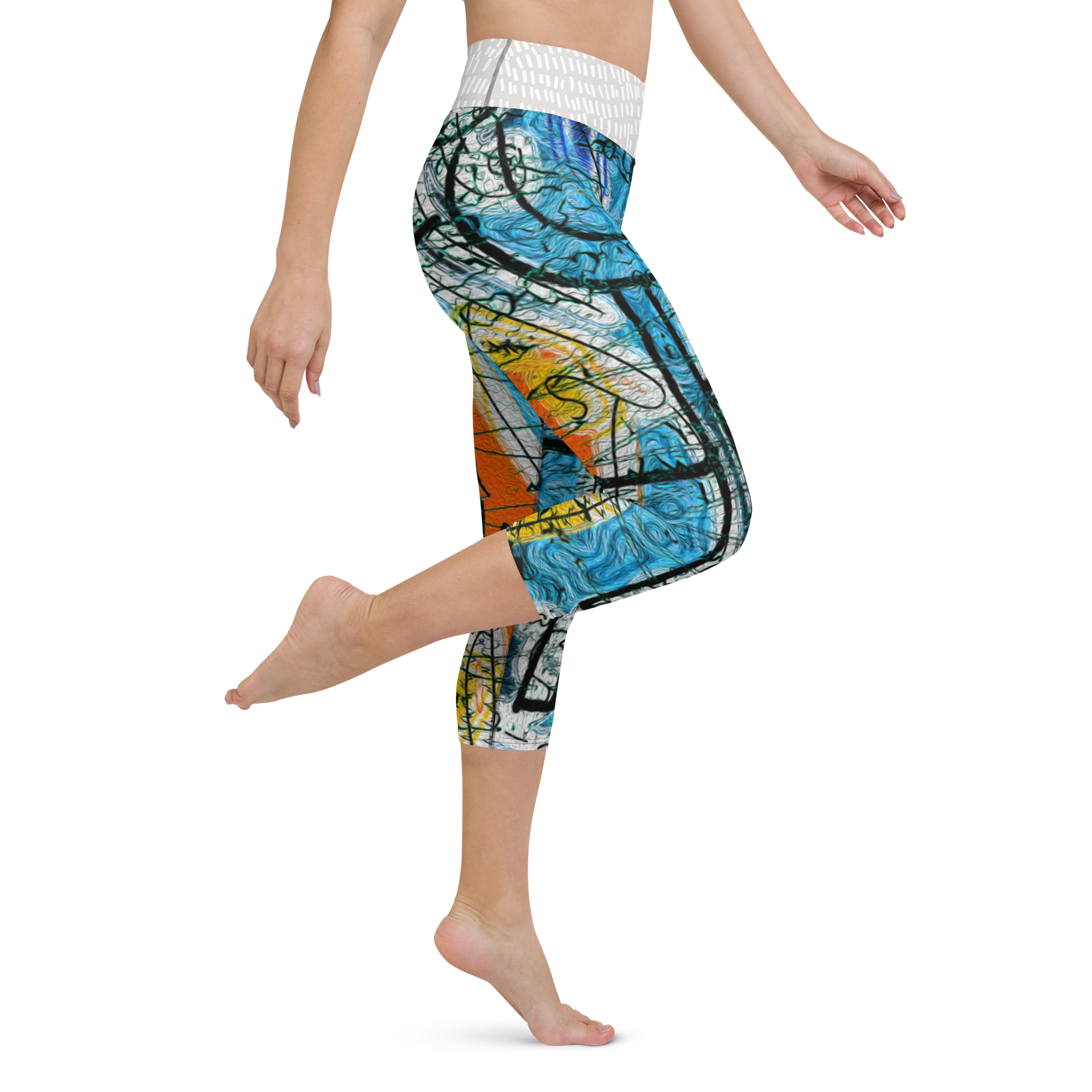 ヨガカプリレギンス・アフタヌーンオピウムRIMIXシリーズAO35【AO035- YCLGL023】