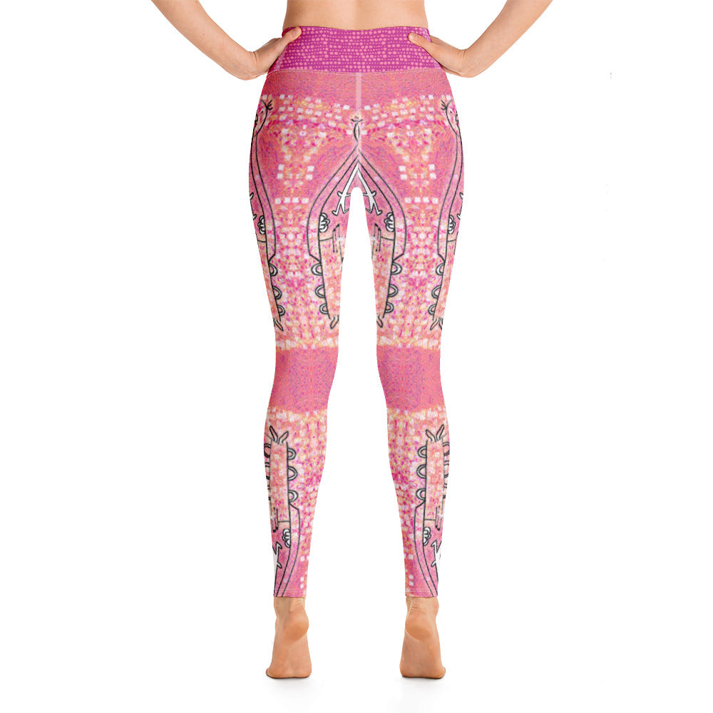 全面プリントヨガレギンス・アフタヌーンオピウムREMIXAO381【AO006- YLGL033】