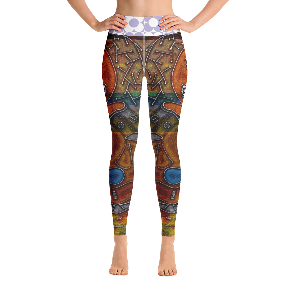 全面プリントヨガレギンス・アフタヌーンオピウムRIMIXシリーズAO430【AO043-YLGL039】