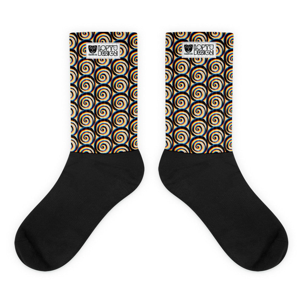 靴下・パタフィジックウズマキ模様【PD002- SC016】