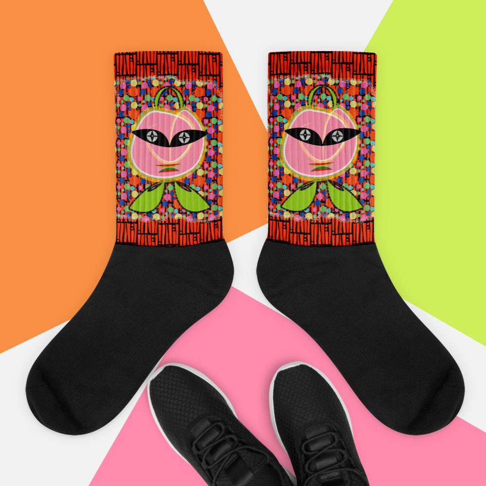 靴下・ドッツトートボーイ/オレンジ【CA017- SC019】