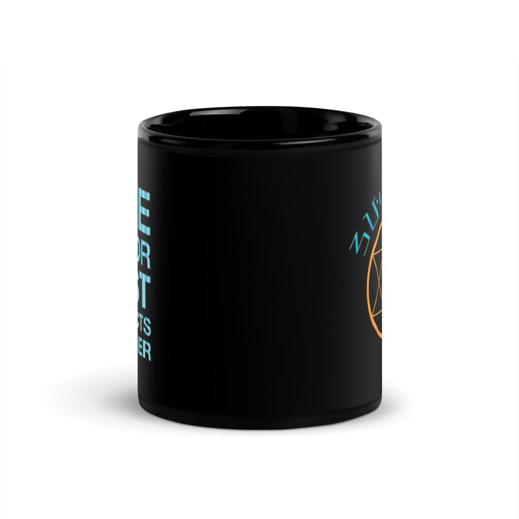 光沢マグカップ（ブラック）・One color just reflects another/ろぴりちゅある【LD020- MGB003】