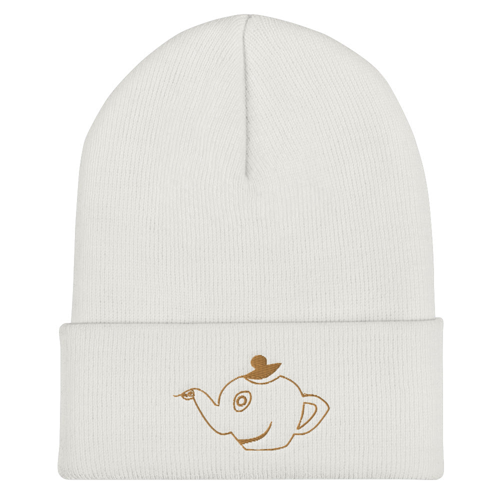 折り込み付きニット帽・ロピュズカフェロゴ【LC002-FNC003】