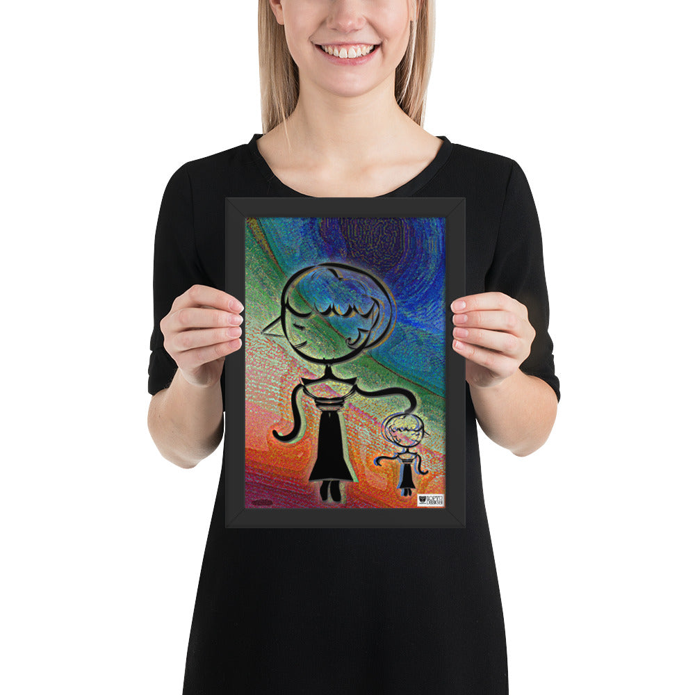 【フレーム付き】強化マットポスター・糸杉マダムぺシェーラ【CA015-FP020】