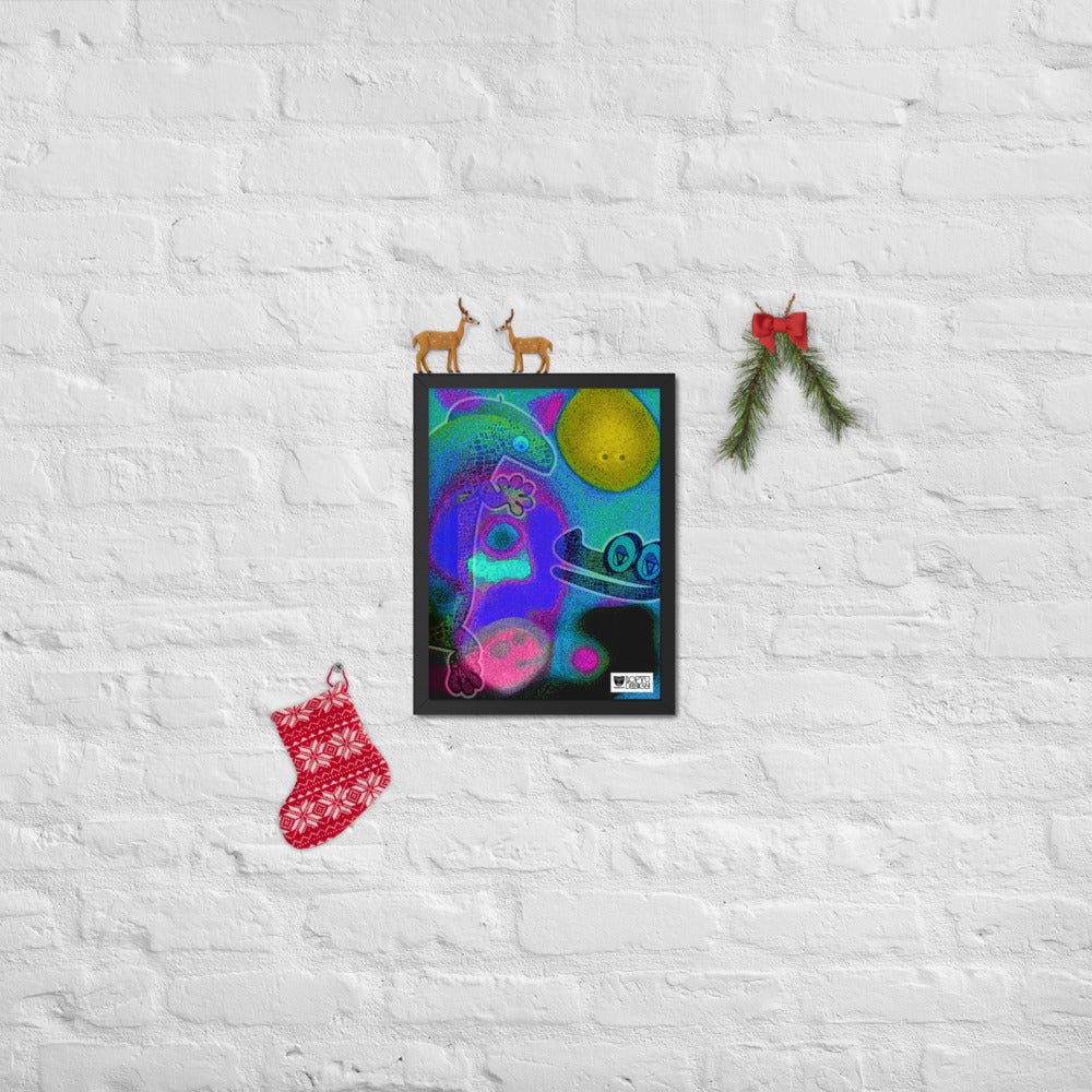 【フレーム付き】強化マットポスター・イラストチョップシリーズ「交友録」【IC006-FP034】