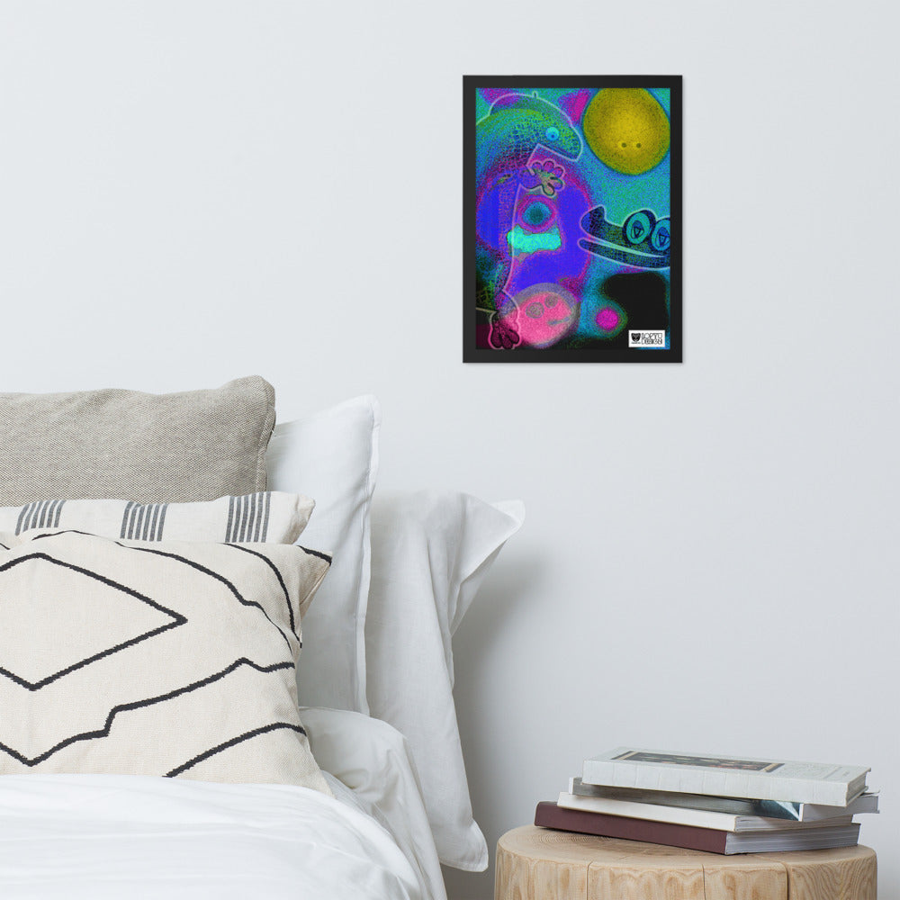 【フレーム付き】強化マットポスター・イラストチョップシリーズ「交友録」【IC006-FP034】