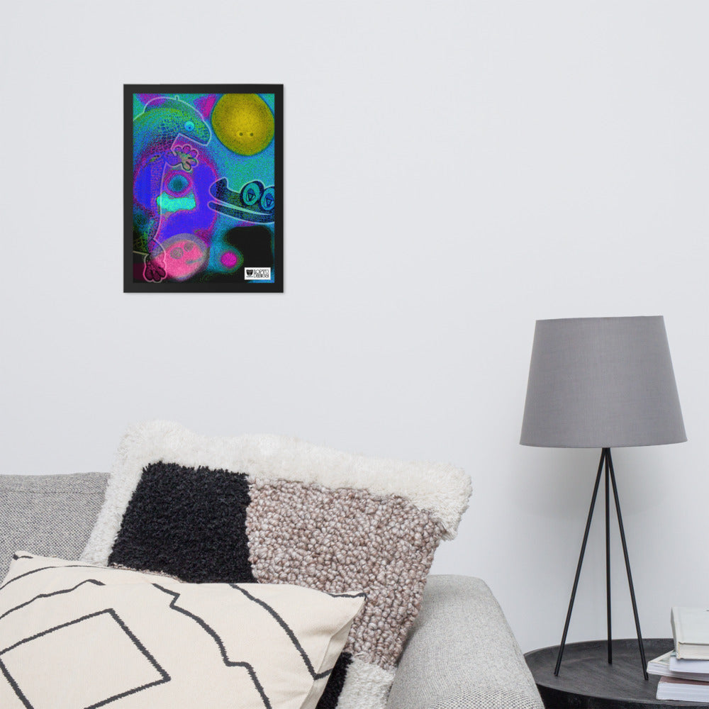 【フレーム付き】強化マットポスター・イラストチョップシリーズ「交友録」【IC006-FP034】