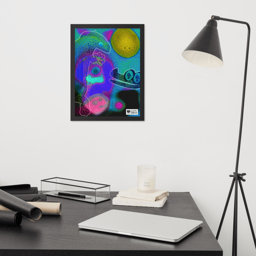 【フレーム付き】強化マットポスター・イラストチョップシリーズ「交友録」【IC006-FP034】