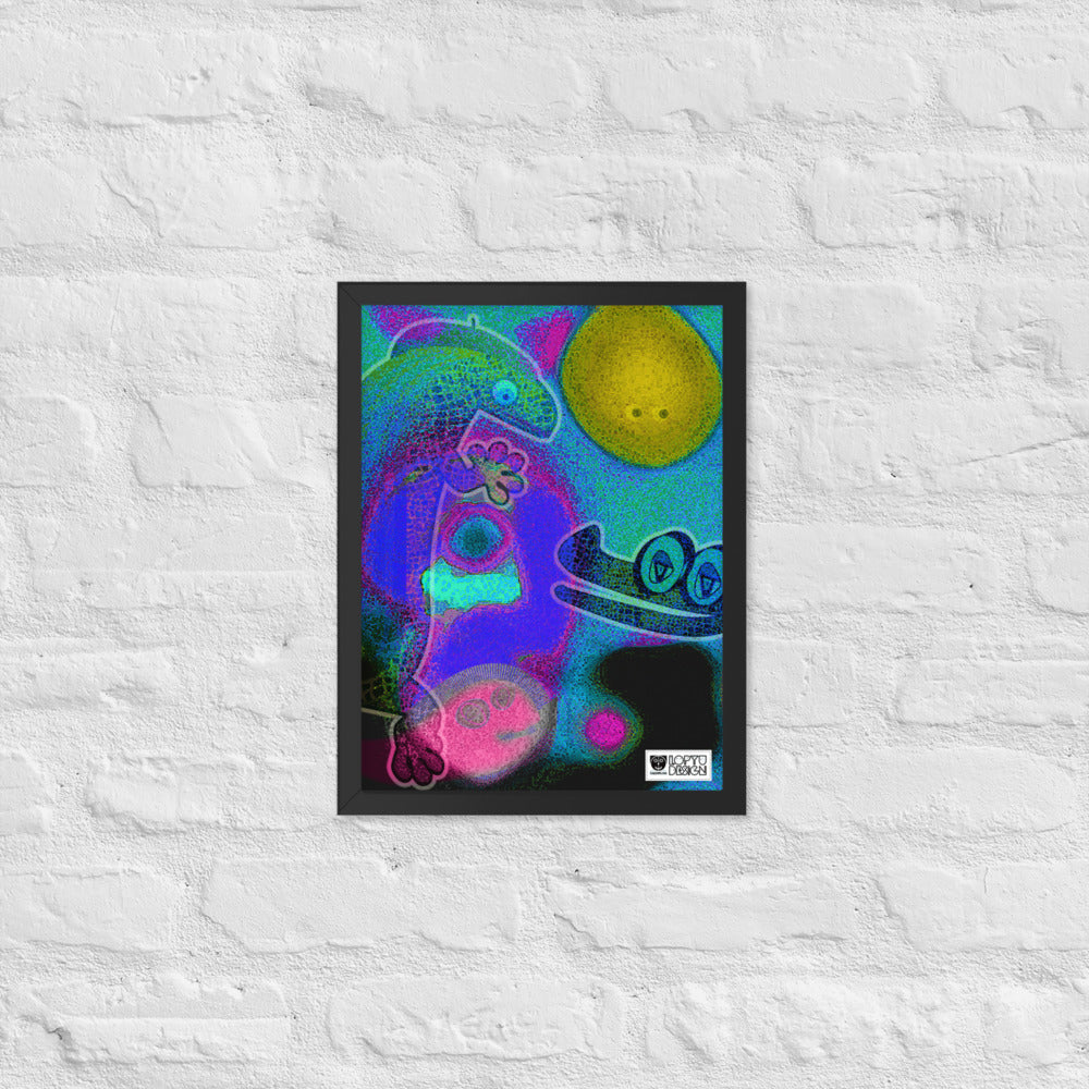 【フレーム付き】強化マットポスター・イラストチョップシリーズ「交友録」【IC006-FP034】