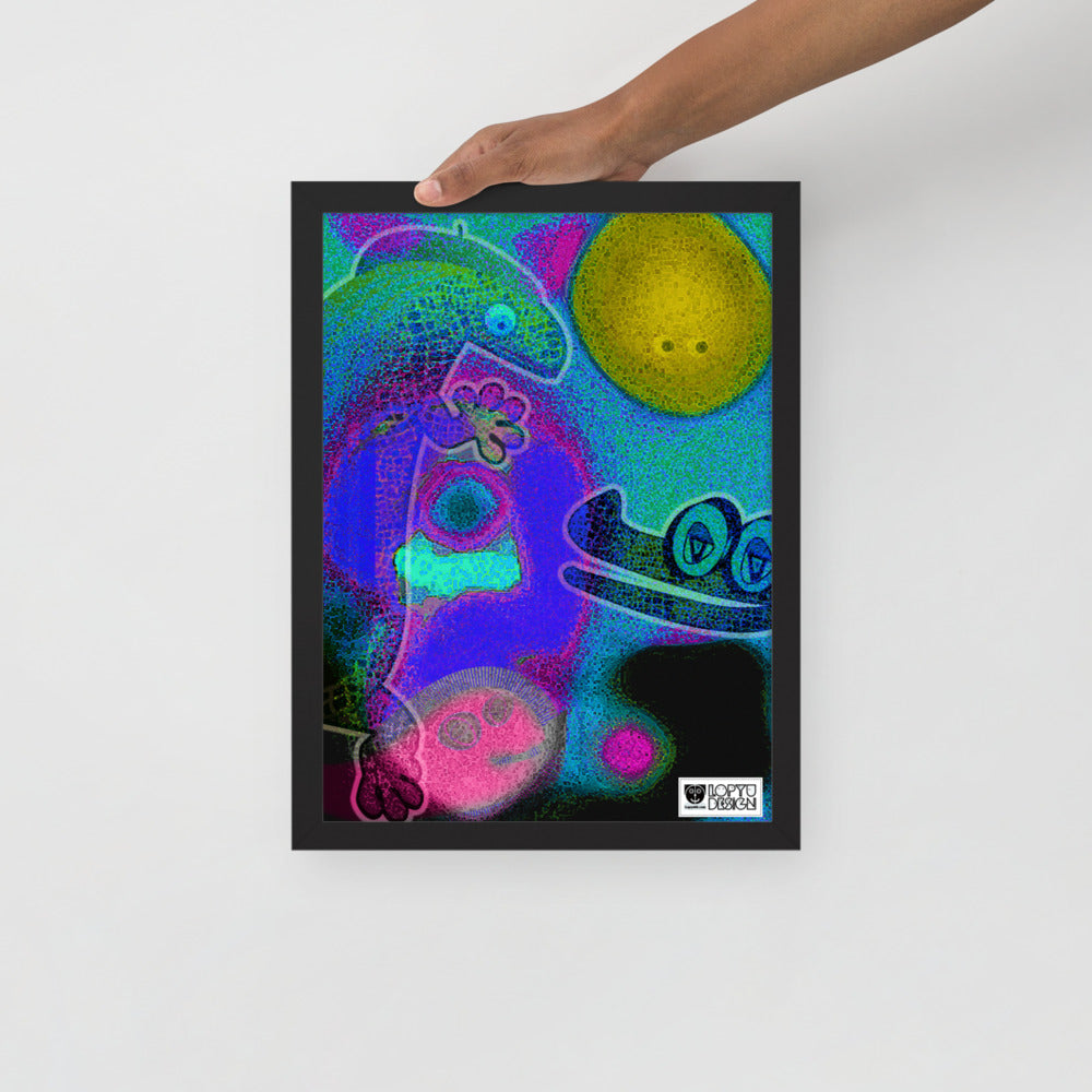 【フレーム付き】強化マットポスター・イラストチョップシリーズ「交友録」【IC006-FP034】