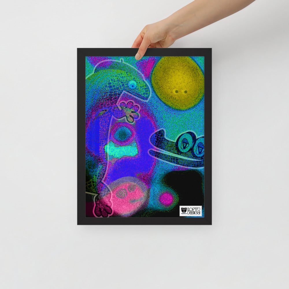 【フレーム付き】強化マットポスター・イラストチョップシリーズ「交友録」【IC006-FP034】