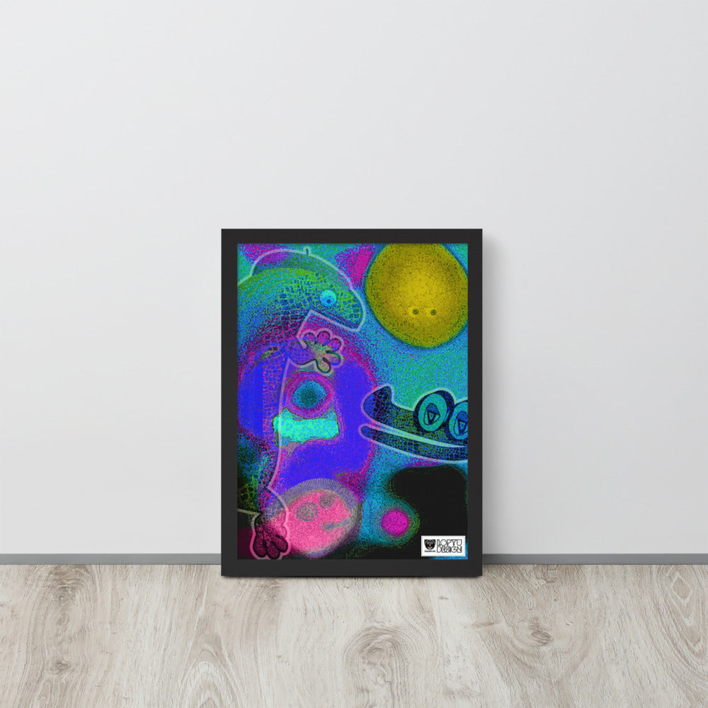 【フレーム付き】強化マットポスター・イラストチョップシリーズ「交友録」【IC006-FP034】