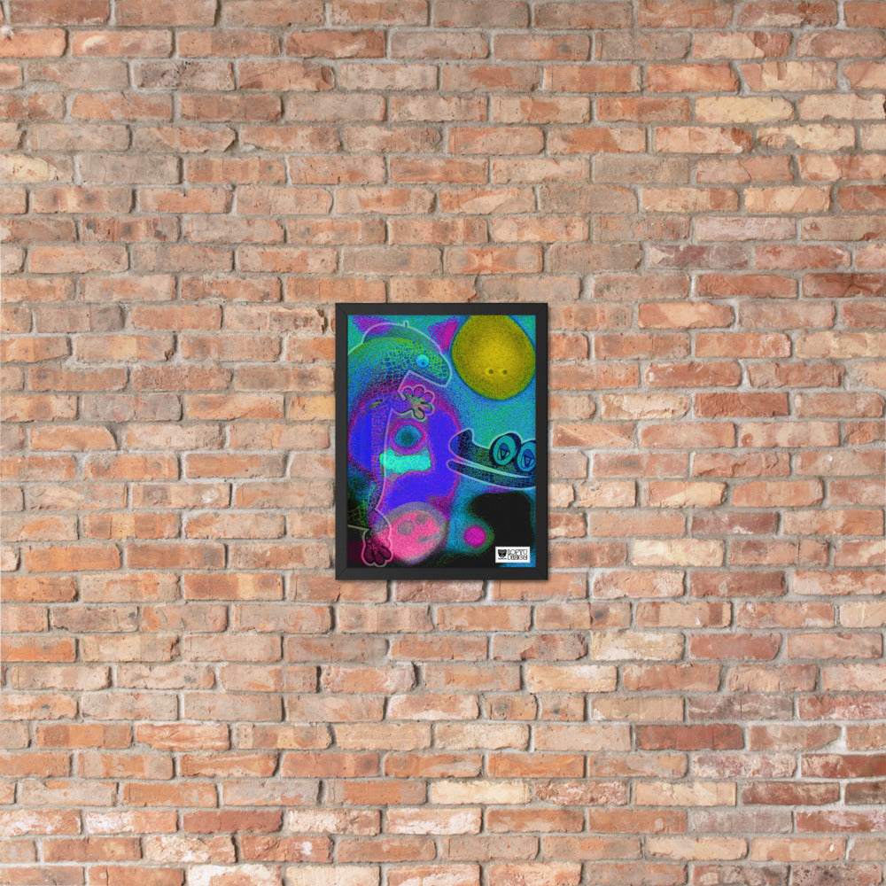 【フレーム付き】強化マットポスター・イラストチョップシリーズ「交友録」【IC006-FP034】