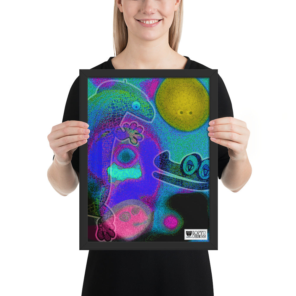 【フレーム付き】強化マットポスター・イラストチョップシリーズ「交友録」【IC006-FP034】