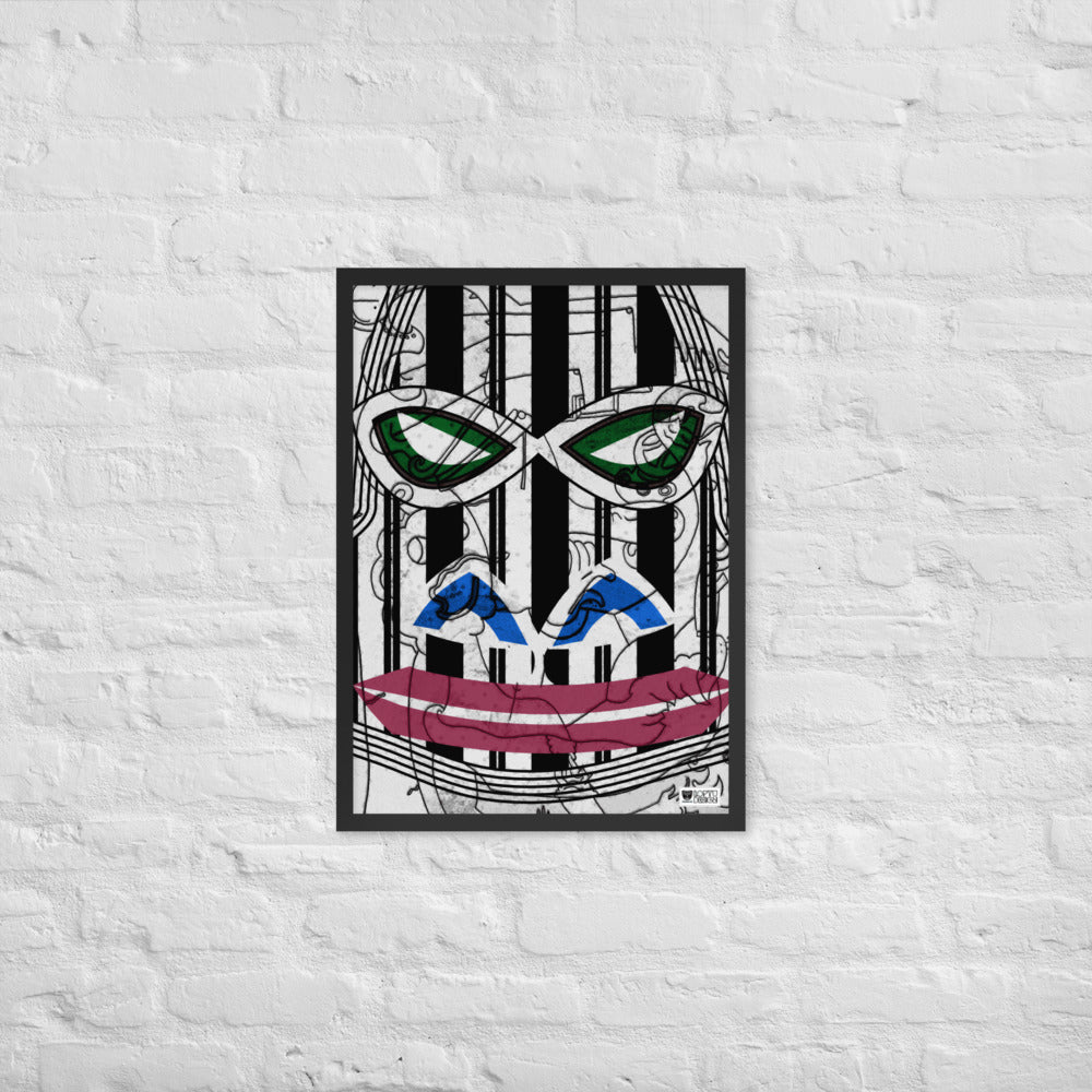 【フレーム付き】強化マットポスター・サイケゴリラダダ【CA031-FP027】