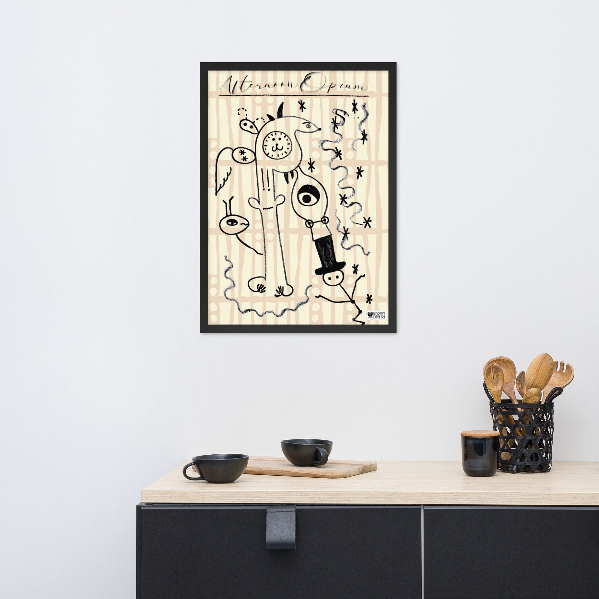 【フレーム付き】強化マットポスター・「アフタヌーンオピウム」No211M【AO211M-FP046】