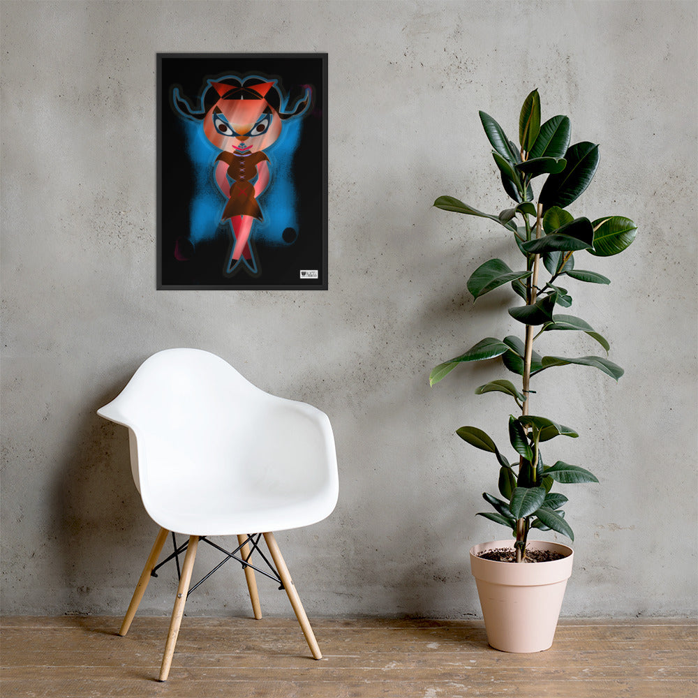 【フレーム付き】強化マットポスター・闇ドラミ【CA075-FP035】