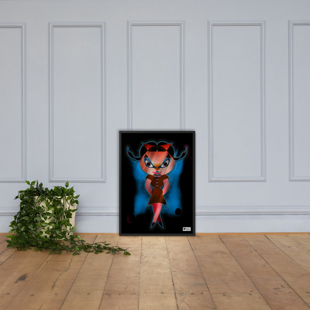 【フレーム付き】強化マットポスター・闇ドラミ【CA075-FP035】