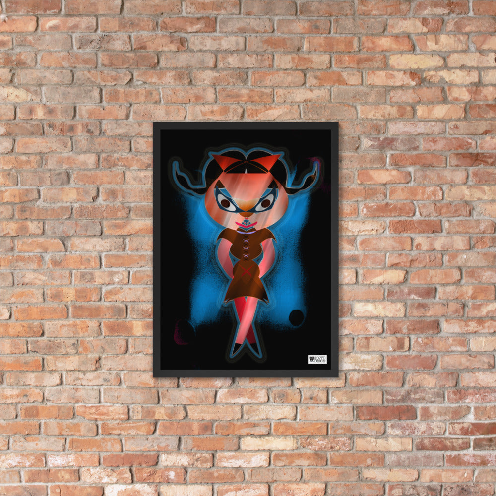 【フレーム付き】強化マットポスター・闇ドラミ【CA075-FP035】