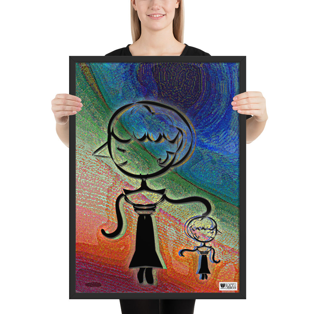 【フレーム付き】強化マットポスター・糸杉マダムぺシェーラ【CA015-FP020】