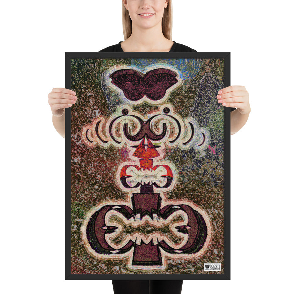 【フレーム付き】強化マットポスター・イラストチョップ「晩秋のファミン」【IC005-FP025】