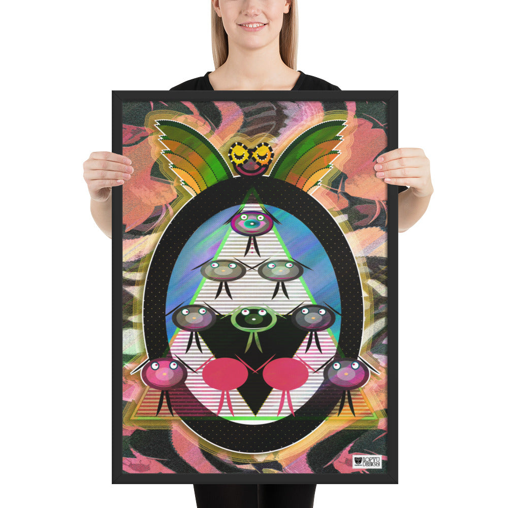 【フレーム付き】強化マットポスター・天空のタヌート合唱団【CA029-FP029】