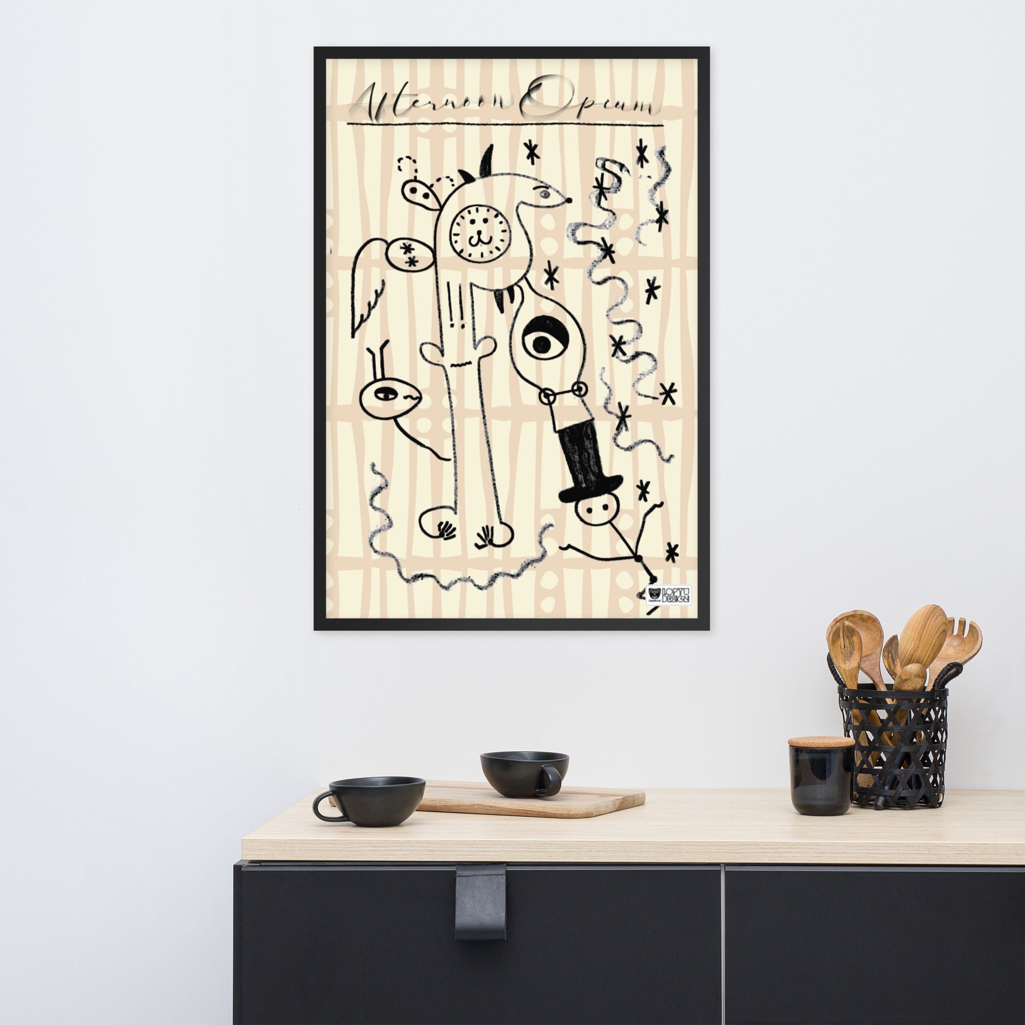 【フレーム付き】強化マットポスター・「アフタヌーンオピウム」No211M【AO211M-FP046】