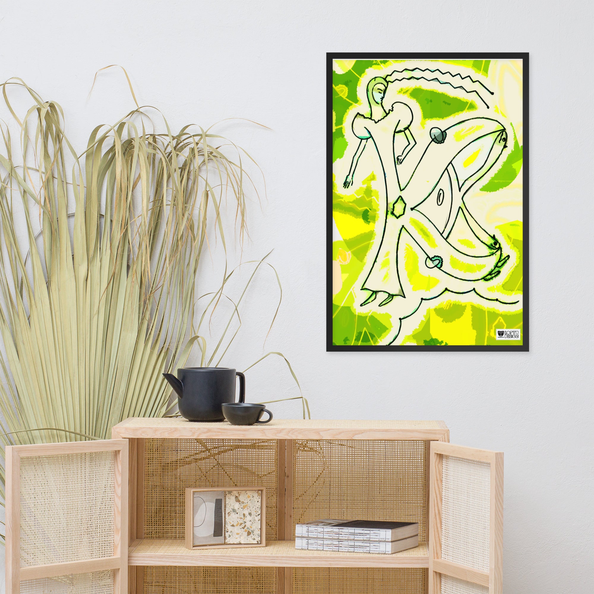 【フレーム付き】強化マットポスター・「アフタヌーンオピウム」No300【AO300-FP052】