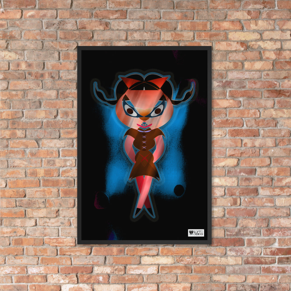 【フレーム付き】強化マットポスター・闇ドラミ【CA075-FP035】