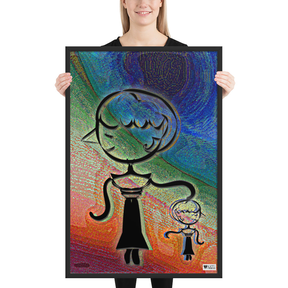 【フレーム付き】強化マットポスター・糸杉マダムぺシェーラ【CA015-FP020】