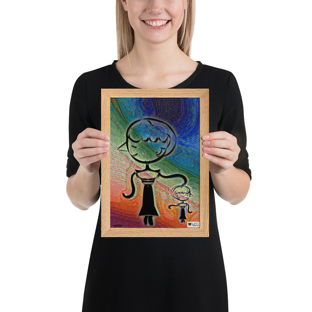 【フレーム付き】強化マットポスター・糸杉マダムぺシェーラ【CA015-FP020】