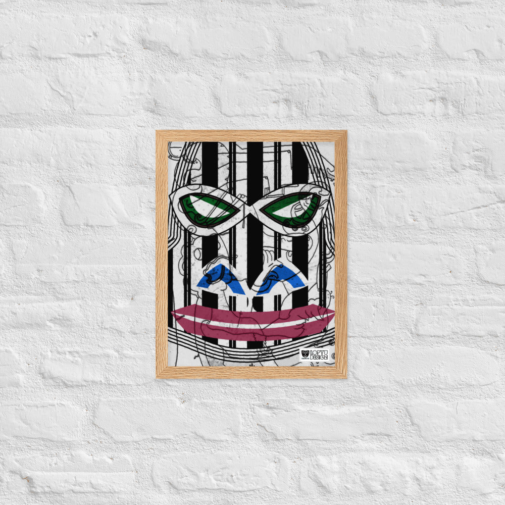 【フレーム付き】強化マットポスター・サイケゴリラダダ【CA031-FP027】