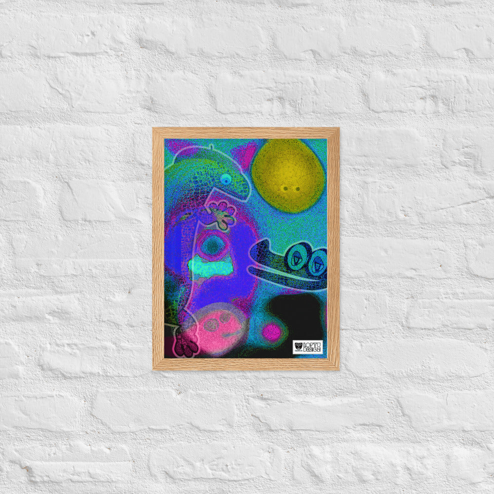 【フレーム付き】強化マットポスター・イラストチョップシリーズ「交友録」【IC006-FP034】