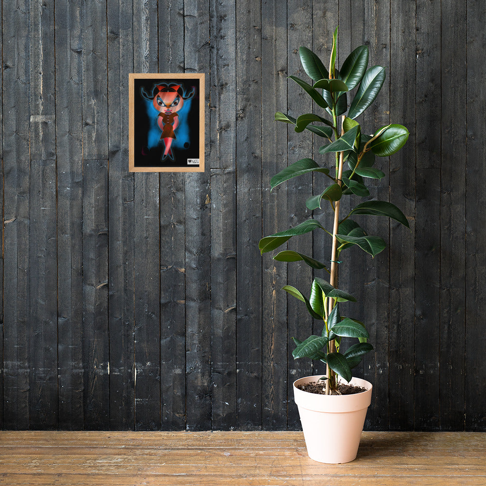 【フレーム付き】強化マットポスター・闇ドラミ【CA075-FP035】